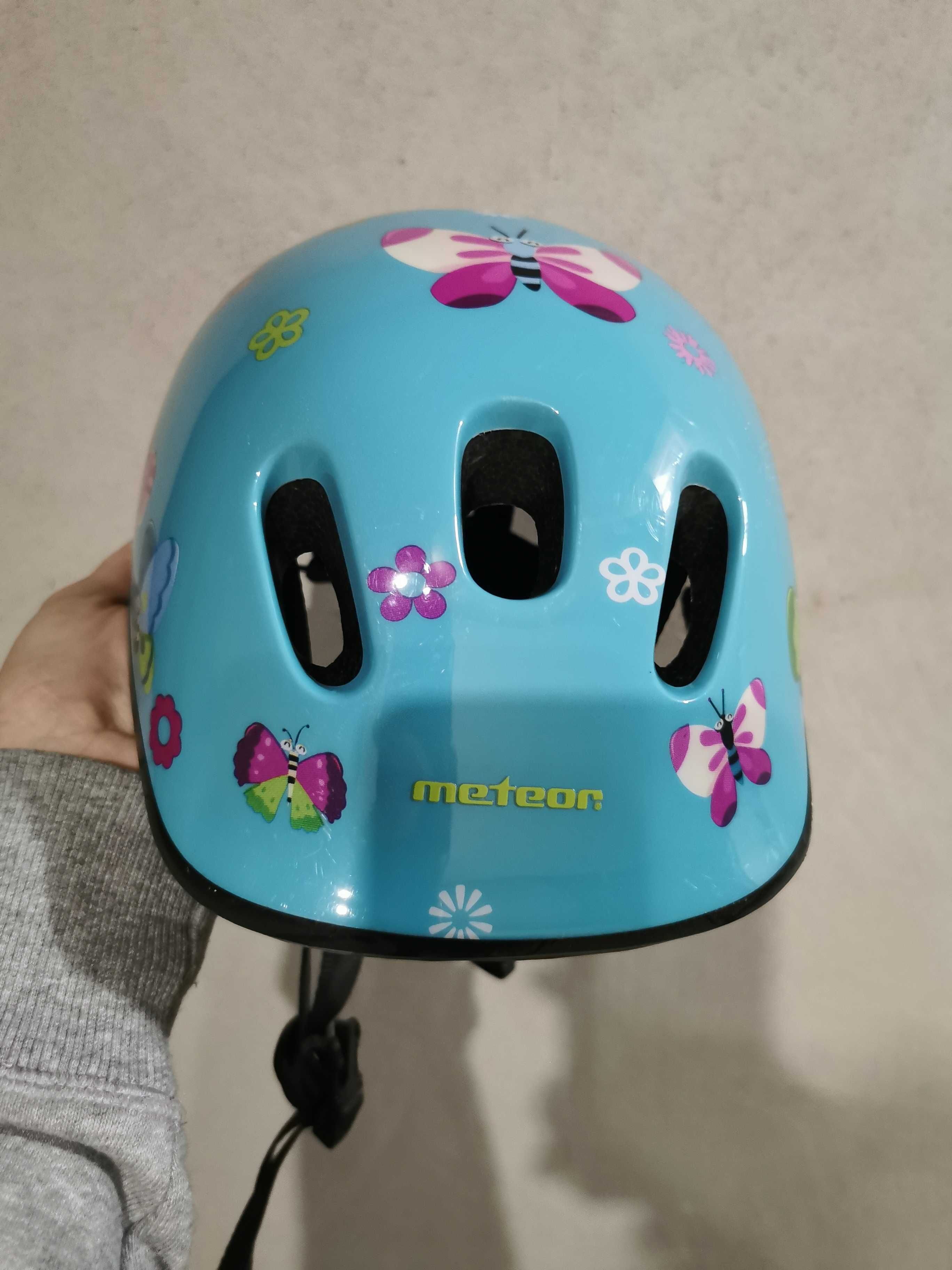 Kask dzieciecy firmy Meteor. Rozmiar 48-52 Stan idealny!