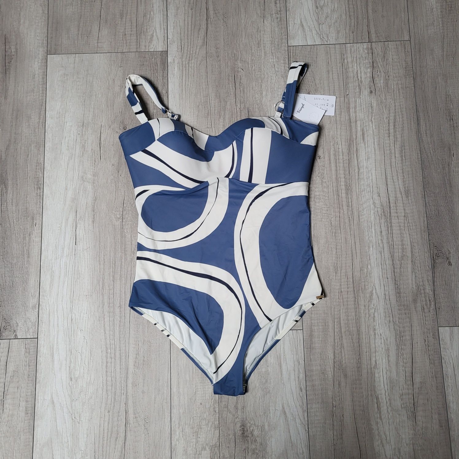 Strój kąpielowy jednoczęściowy Triumph 42E summer Allure biały niebies