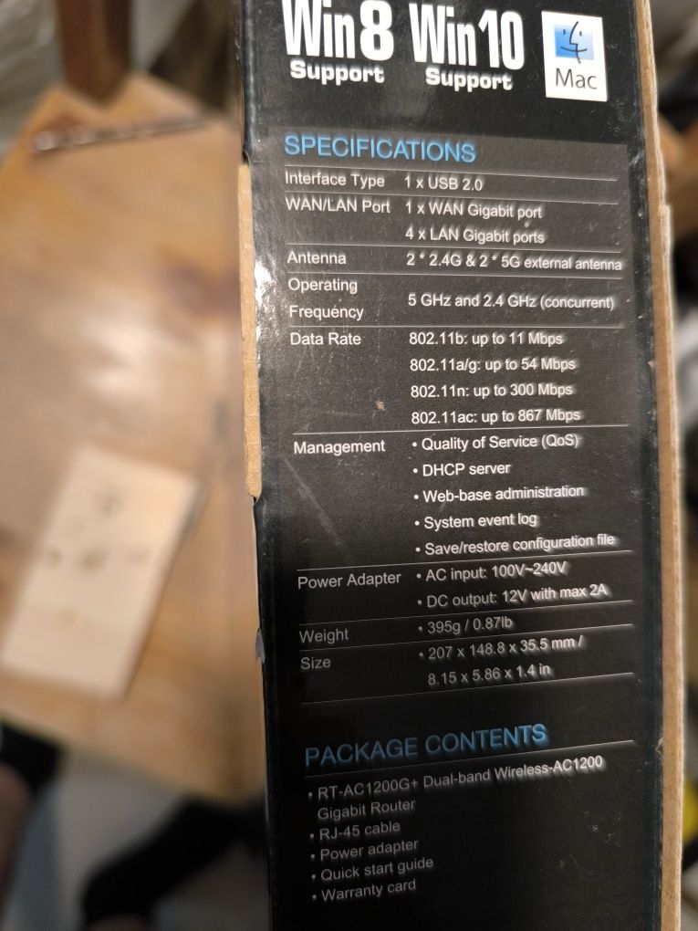 Router wifi ac rt-ac1200g+