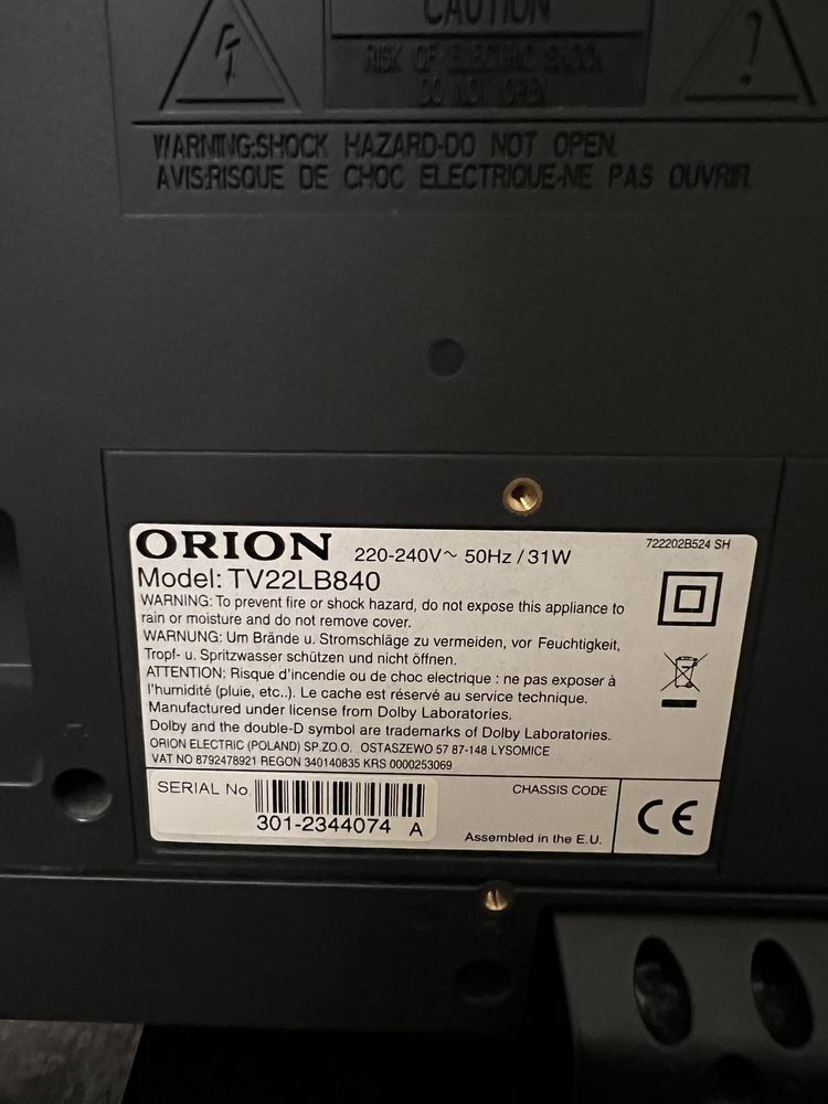 Telewizor/ monitor ORION