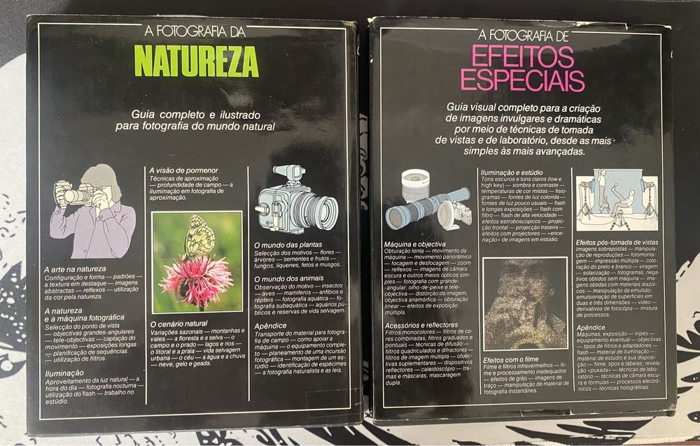 Pack 2 livros sobre fotografia
