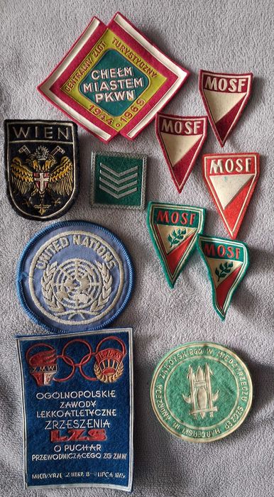 Naszywki z czasów PRL