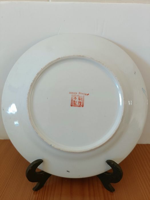 Porcelana chinesa galos vermelhos