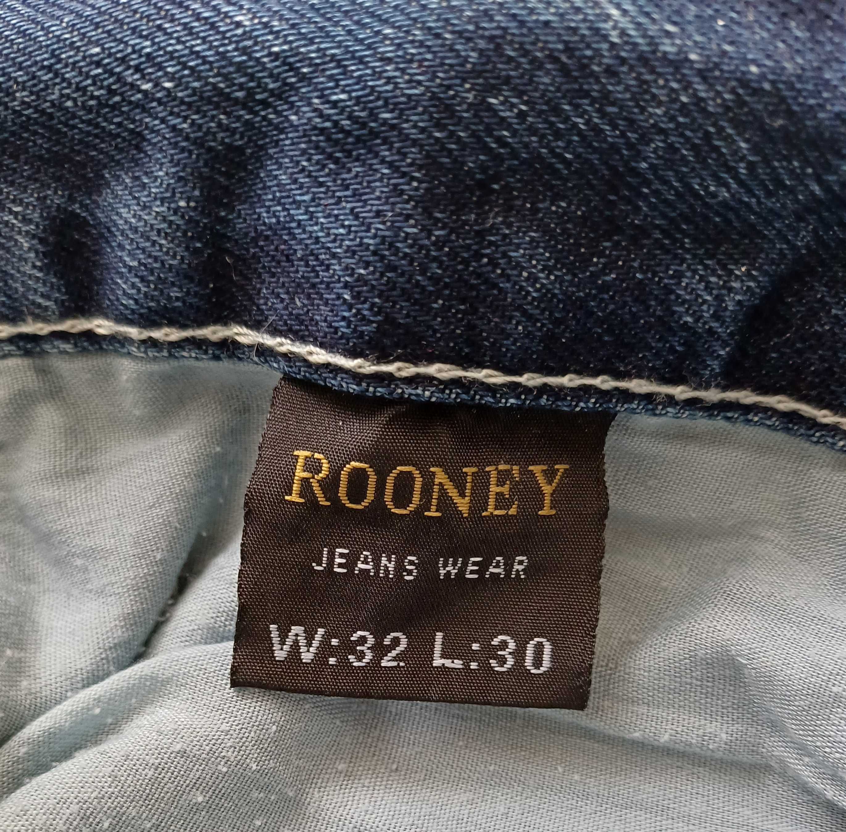 Spodnie długie męskie dżinsowe jeans wycierane casual Rooney