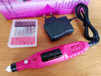 FREZARKA DO PAZNOKCI MANICURE pedicure + FREZY zestaw super sprawa kos
