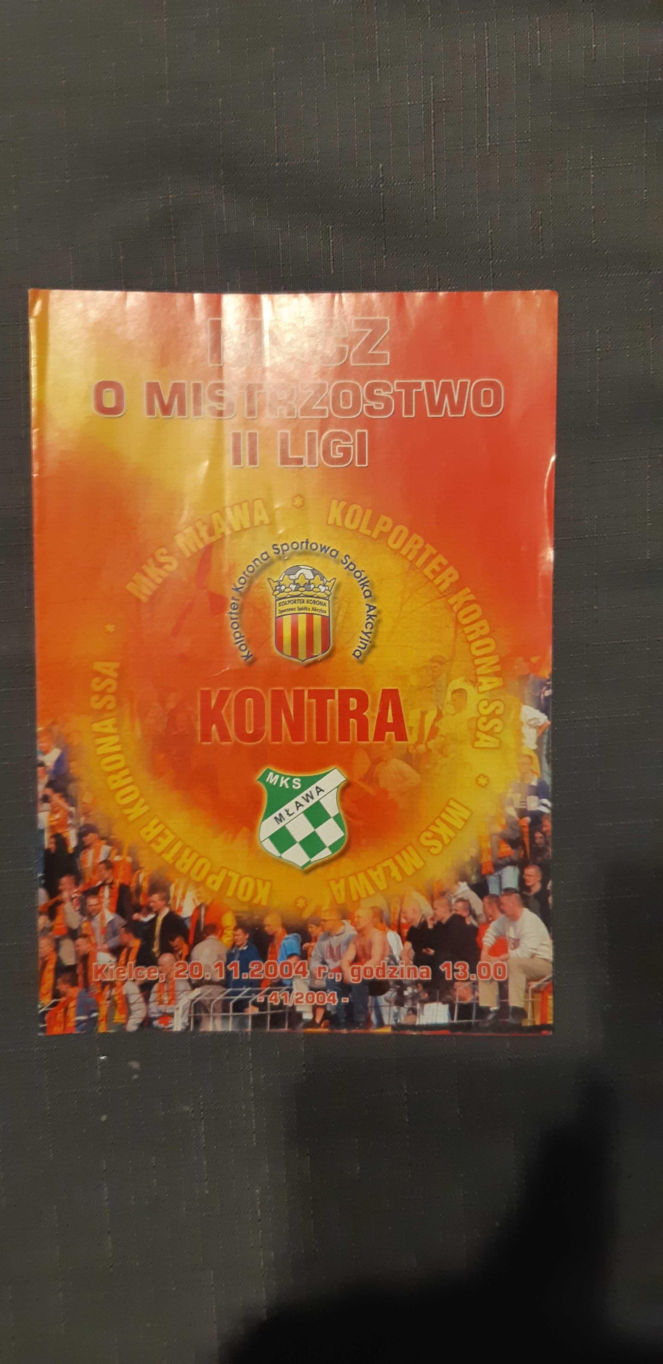 program Korona Kielce -MKS Mława 20.11.2004