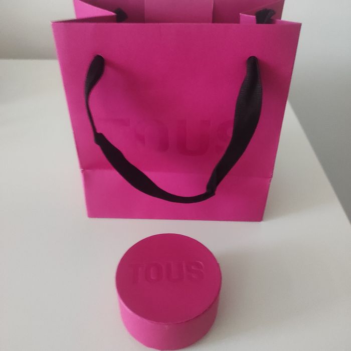 Zestaw tous pudełeczko i torebka różowy fuksja