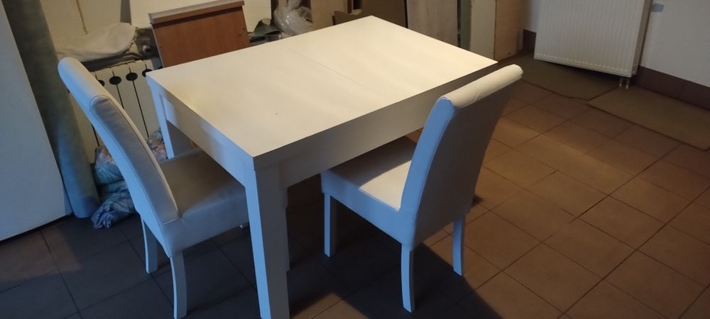 Stół drewniany 120x80 plus krzesła