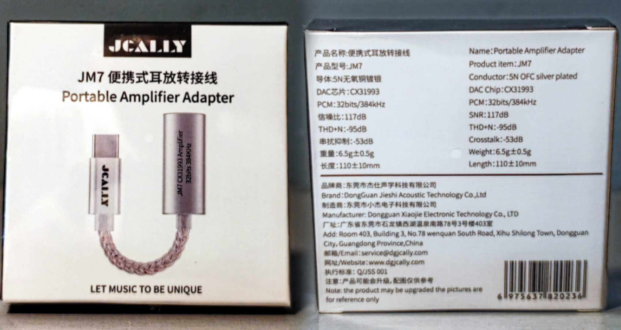 JCALLY JMJ7 Dac/Amp USB C-3.5mm