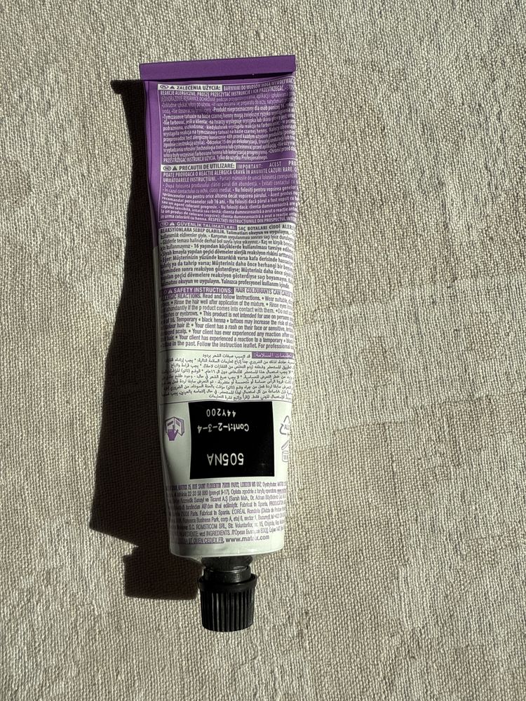 Matrix farba 2sztuki 505NA 4N 5A 1000 ml krem utleniajacy 6%