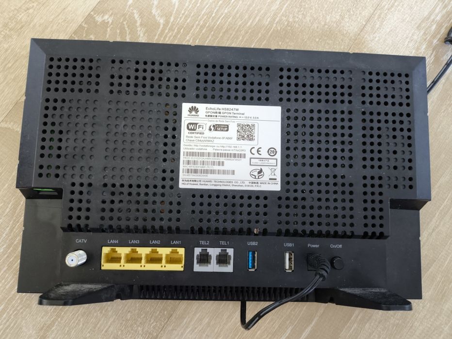 Router vodafone dos novos