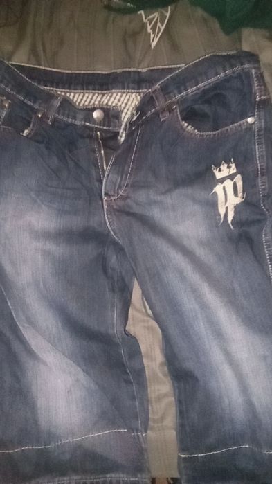 12. Spodenki Jeansowe (JP Firma) Męskie (L) Szare