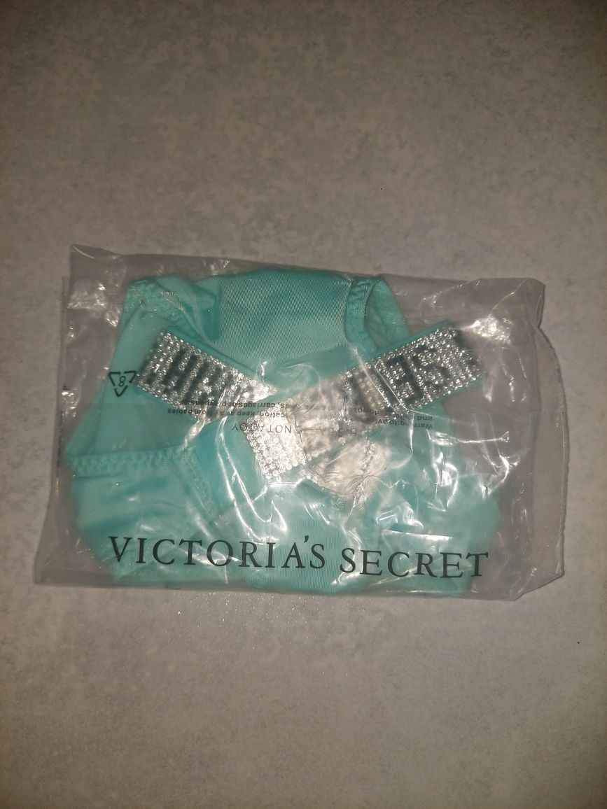 Nowe stringi Victoria's Secret majtki L 38 turkusowe