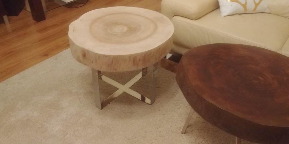 Stolik kawowy z plastra