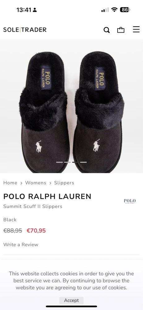 Тапочки жіночі Нові ОРИГІНАЛ Polo Ralph Lauren