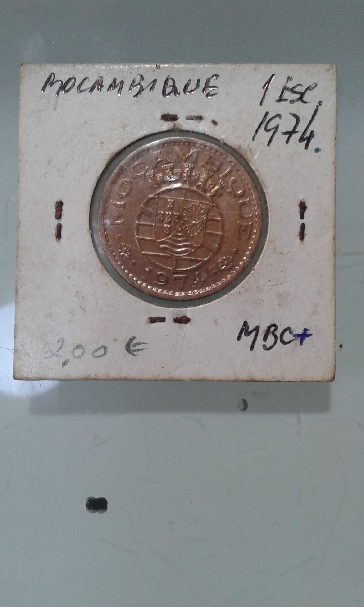 Vendo 1 escudo 1974 Moçambique