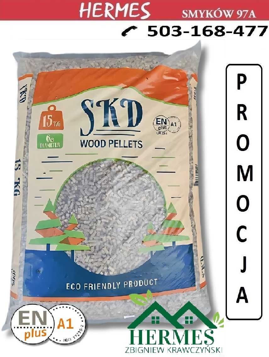 Pellet sosnowy SKD ENplus A1 Certyfikat (Olczyk Barlinek Dankros LET's