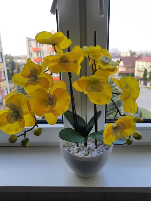 Storczyk sztuczny satynowy jak żywy