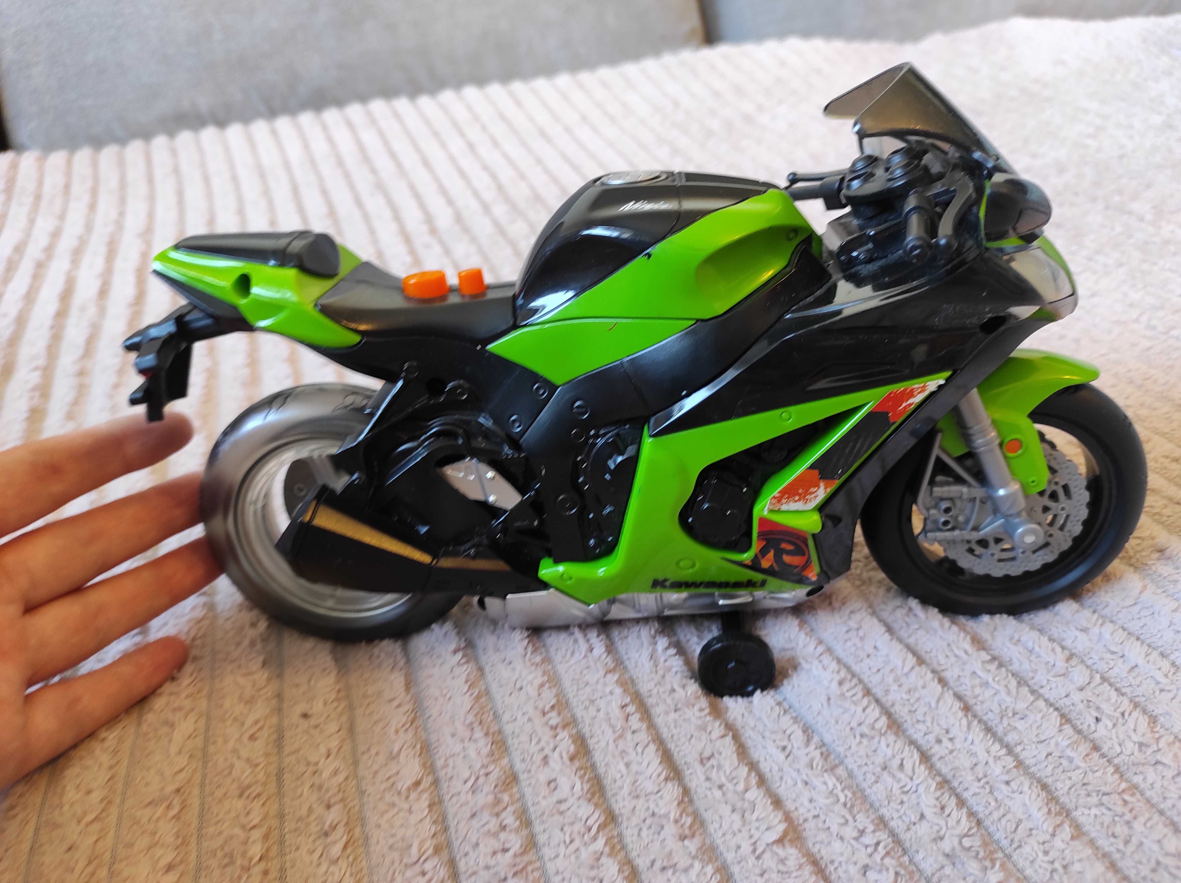 Мотоцикл детский Kawasaki Road Rippers Ninja, музыка, свет, встаёт