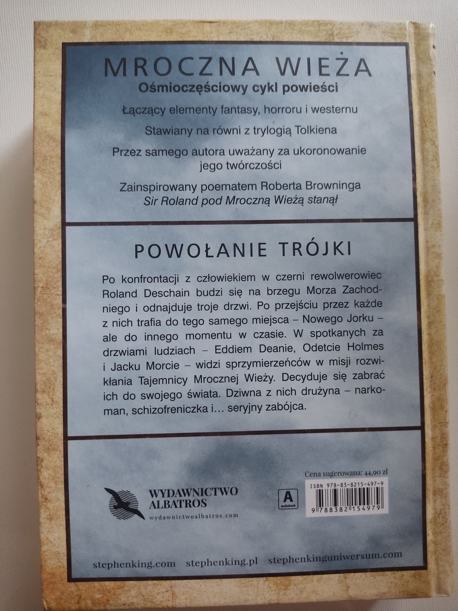 Stephen King Powołanie Trójki Mroczna wieża II