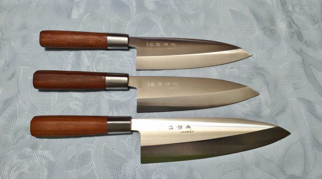 Японський ніж деба для суші, риби, лосося, м'яса (19 см лезо)