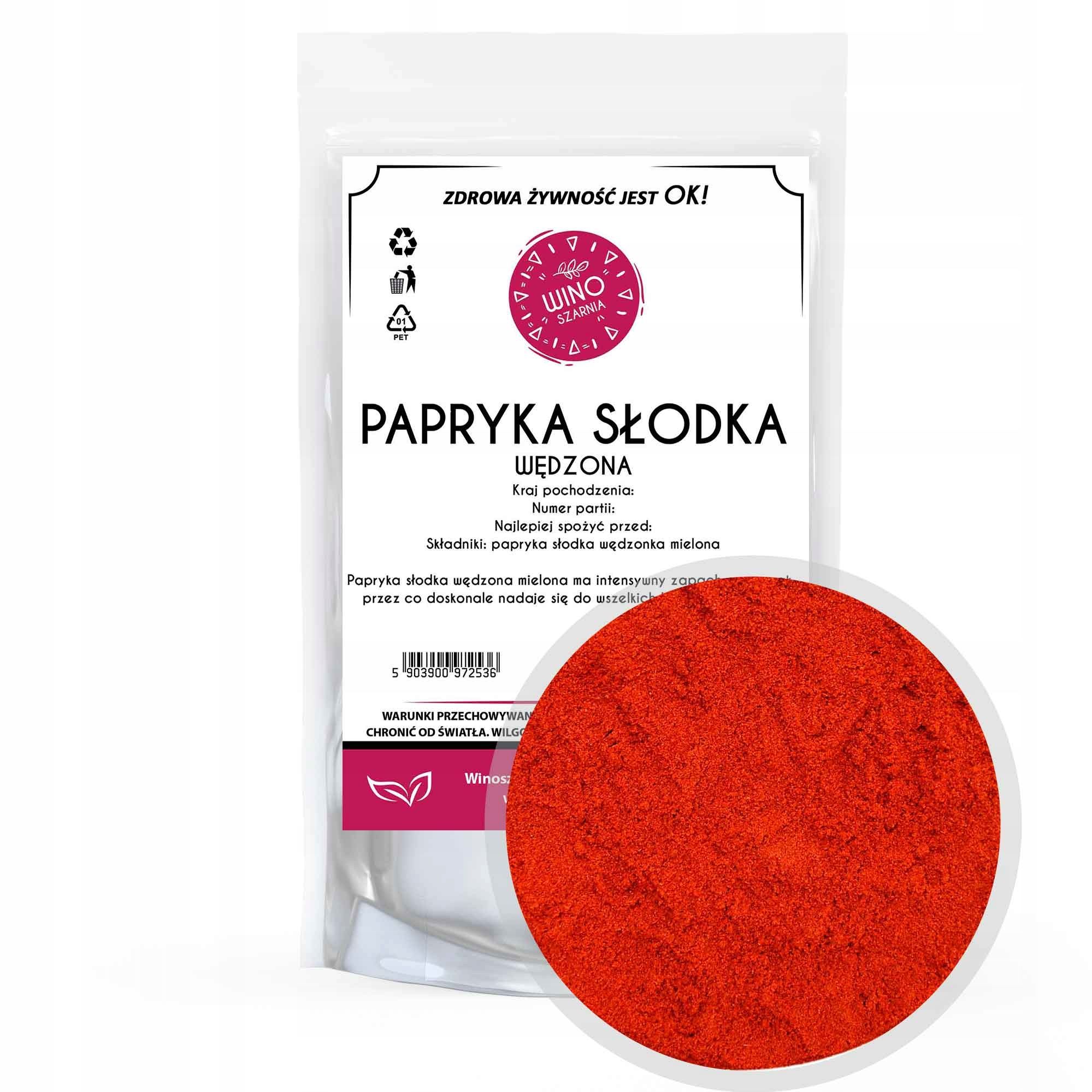 Papryka Słodka Wędzona Mielona 1Kg Hiszpania
