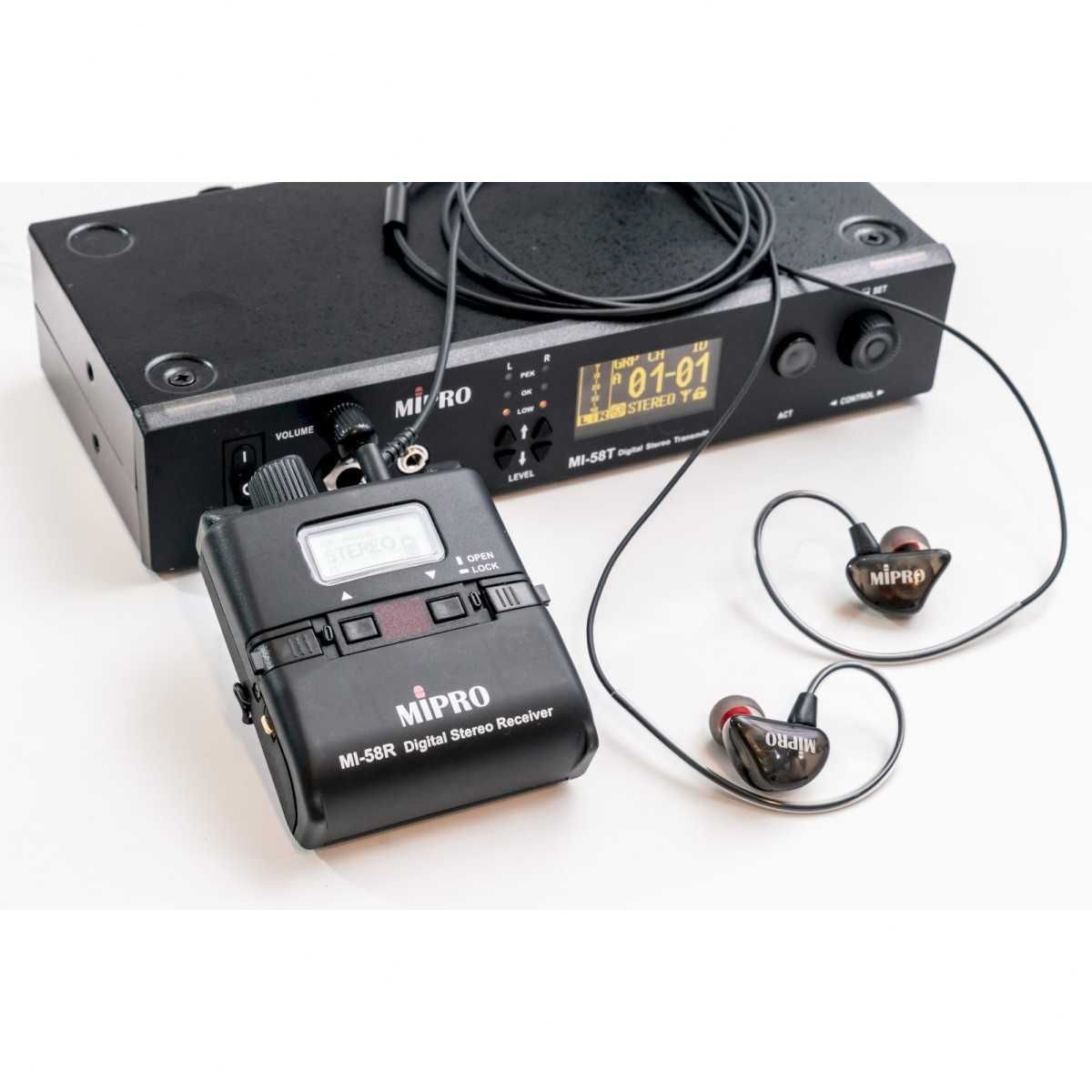 M‌IPRO MI-58 Set zestaw do monitoringu do usznego in-ear