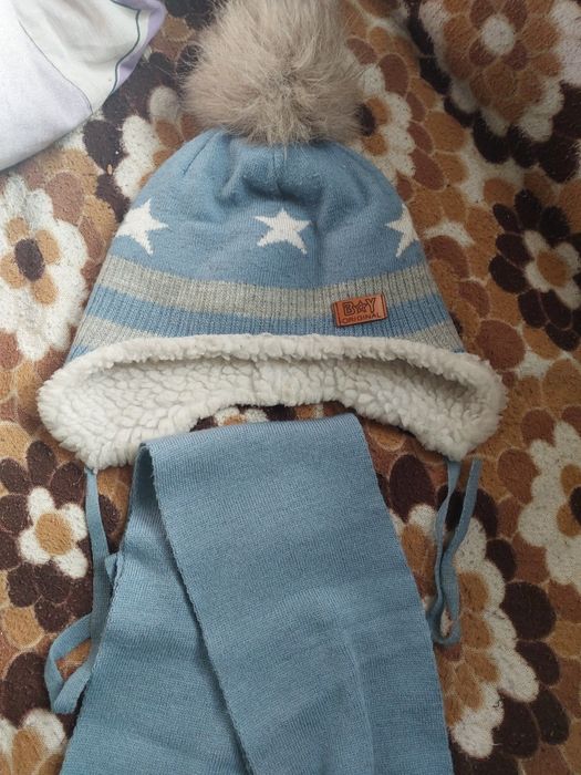 Шапочка и шарф зима