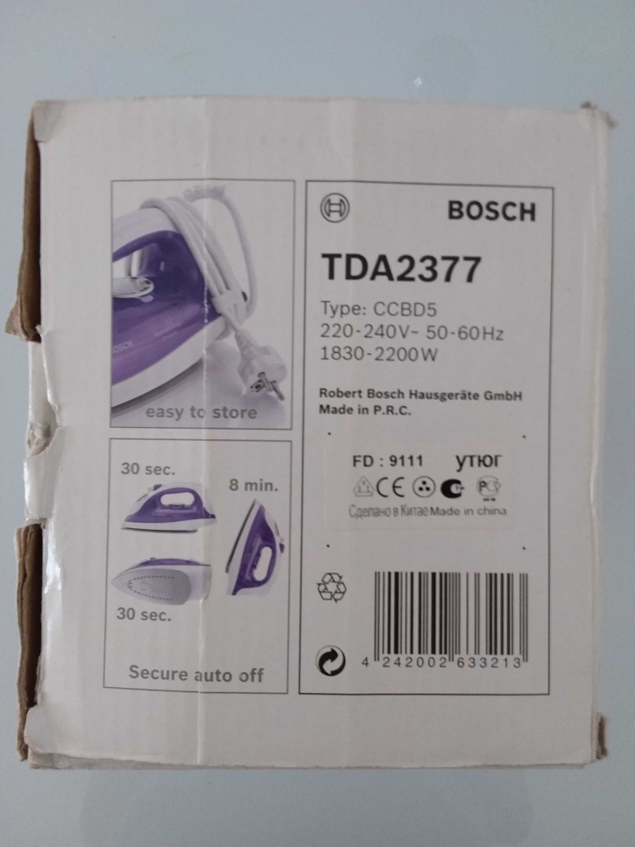 Żelazko parowe Bosch TDA 2377