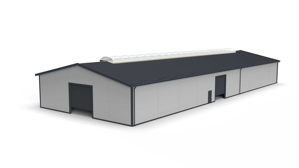 Hala stalowa konstrukcja 18m x 50m x 5m Ocynk