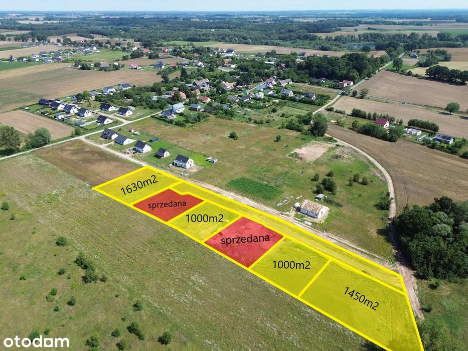 Działki budowlane Grabowo Stargard Warunki Zabudowy media droga