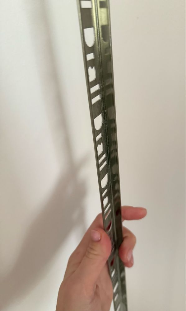Profil aluminiowy narożny Diall 10mm typ L chrom 1,7m