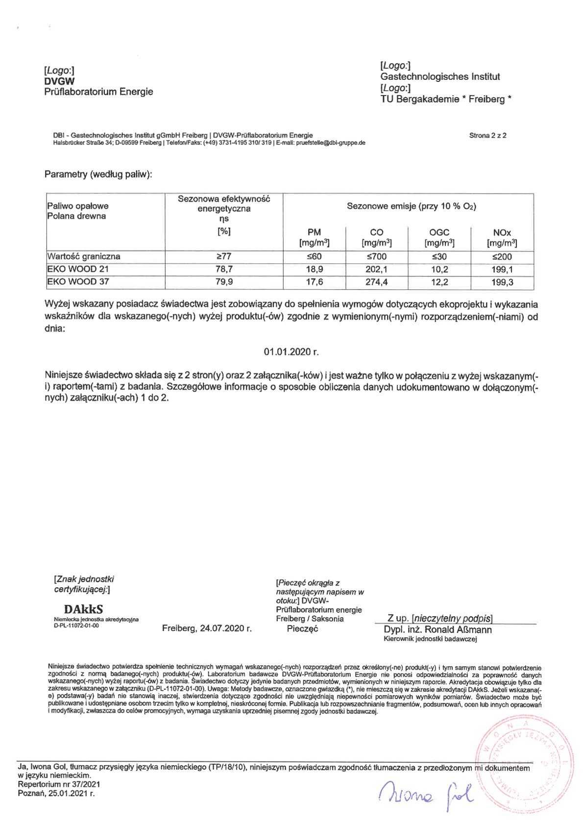 Kocioł na drewno Eco Wood Stalmark 21 kW 5 klasa Dofinansowanie