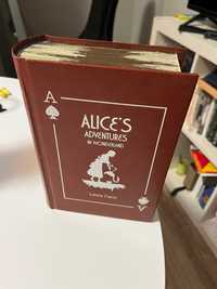 Шкатулка книга под "Алиса в стране чудес", дизайнерская шкатулка