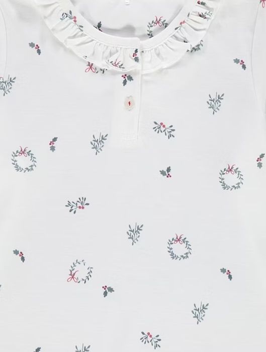 110 116 George koszula nocna świąteczna jemioła z długim rękawem nowa