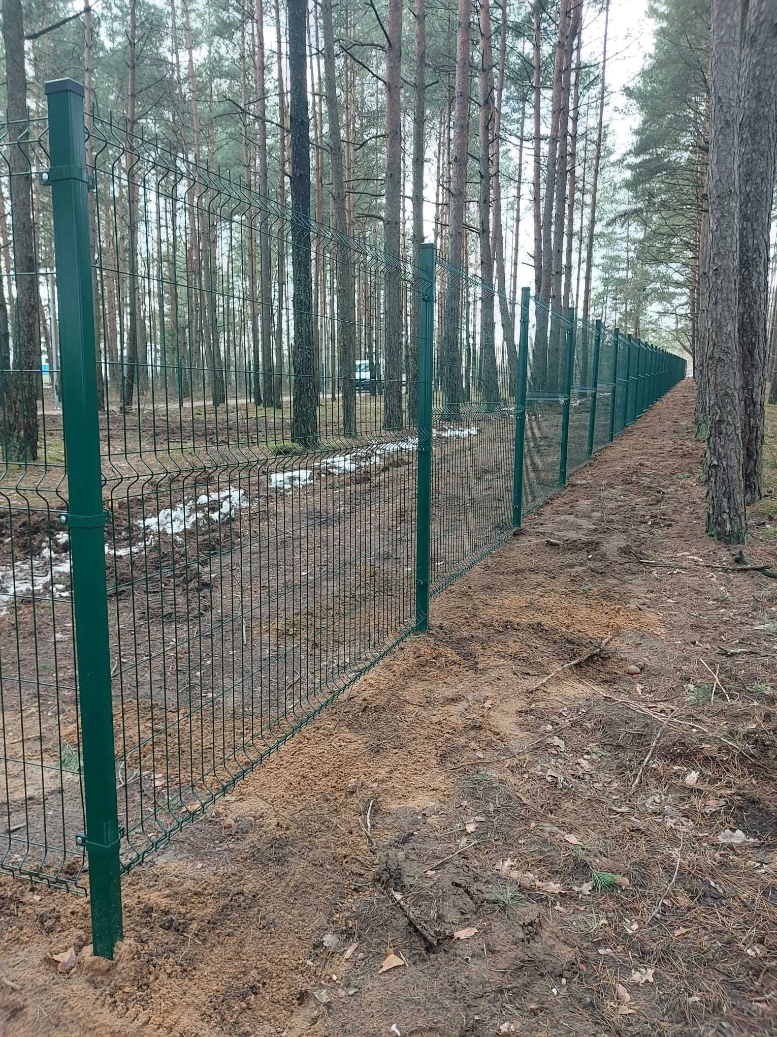 Panel ogrodzeniowy , ogrodzenie z paneli, słupki 60*40