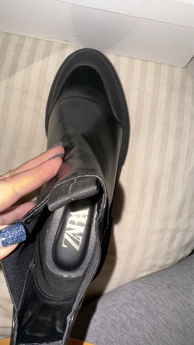 Ботинки челсі черевики сапоги Zara оригінал 40 розмір!26 устілка!