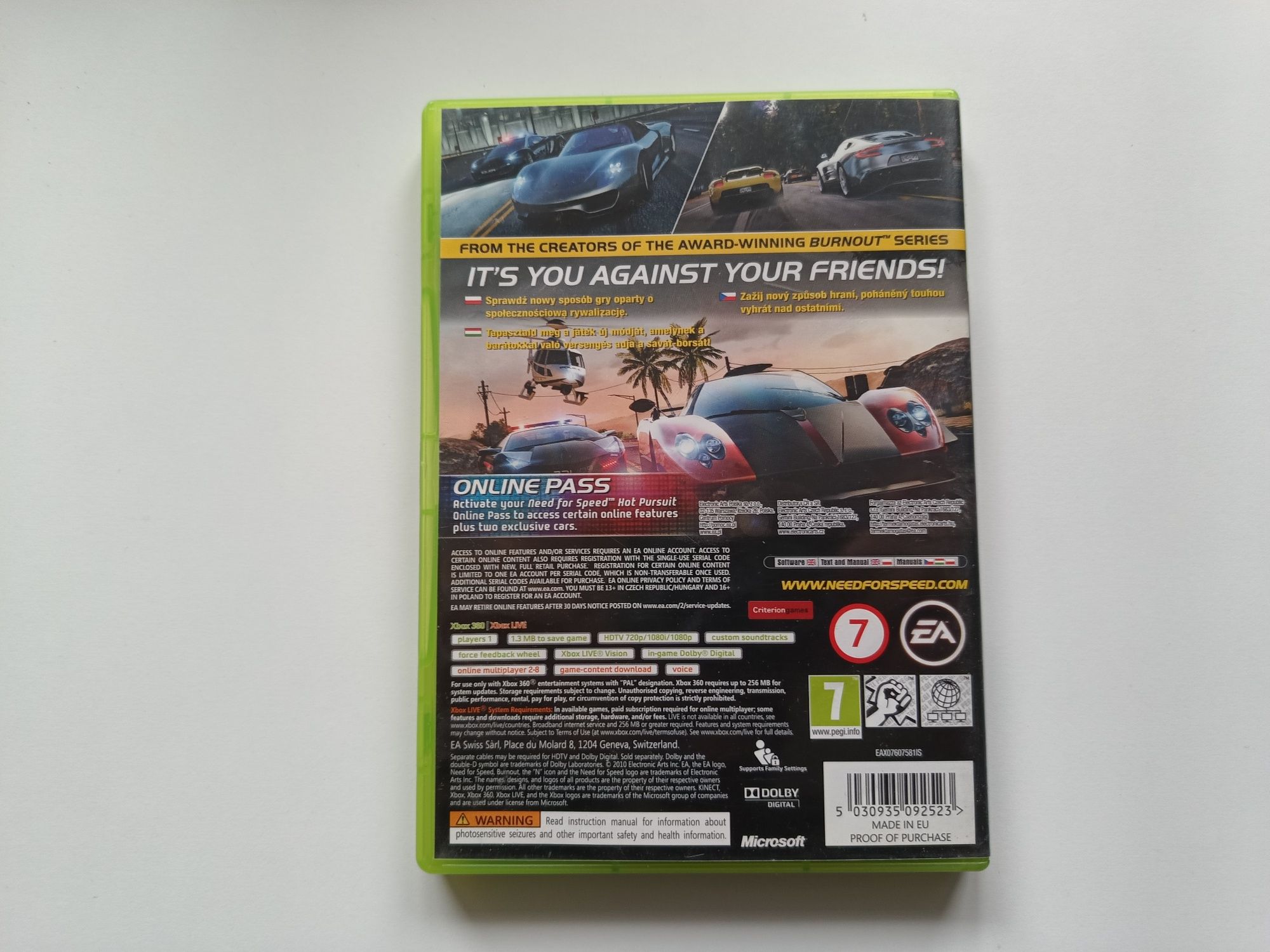 Gra Xbox 360 NFS Hot Pursuit - Polska wersja-