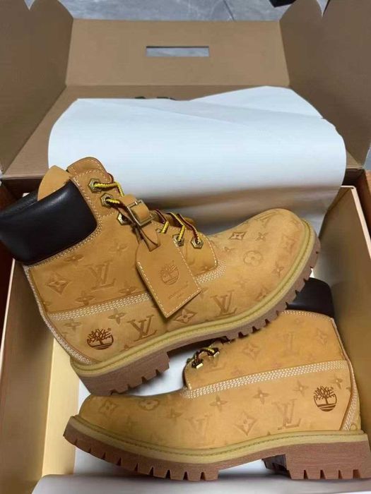 Botas Martin da colaboração entre Timberland e LV