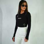 Body damskie La Manuel Cross XS S M L biała czarna beżowa