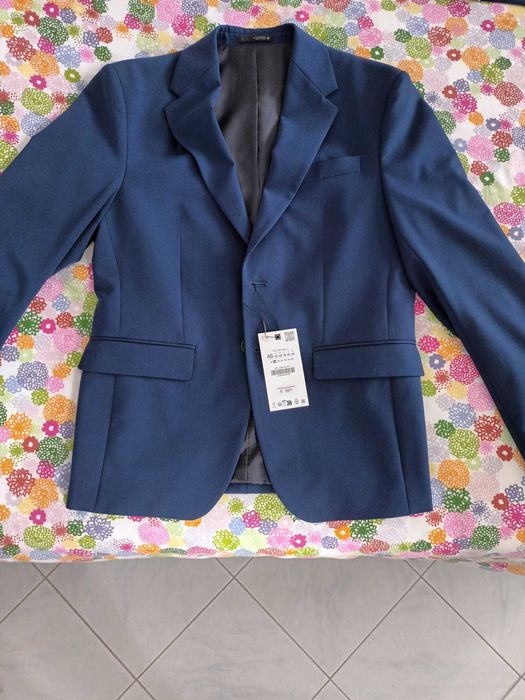 Fato homem azul claro blaser e calça, Novo, Sem Utilização