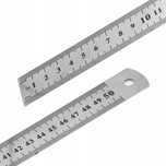 Linijka miara metalowa dwustronna 50 cm / 20 cali