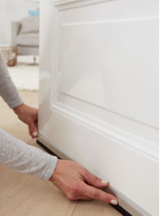Veda porta adesivo 100CM PVC BRANCO TESA