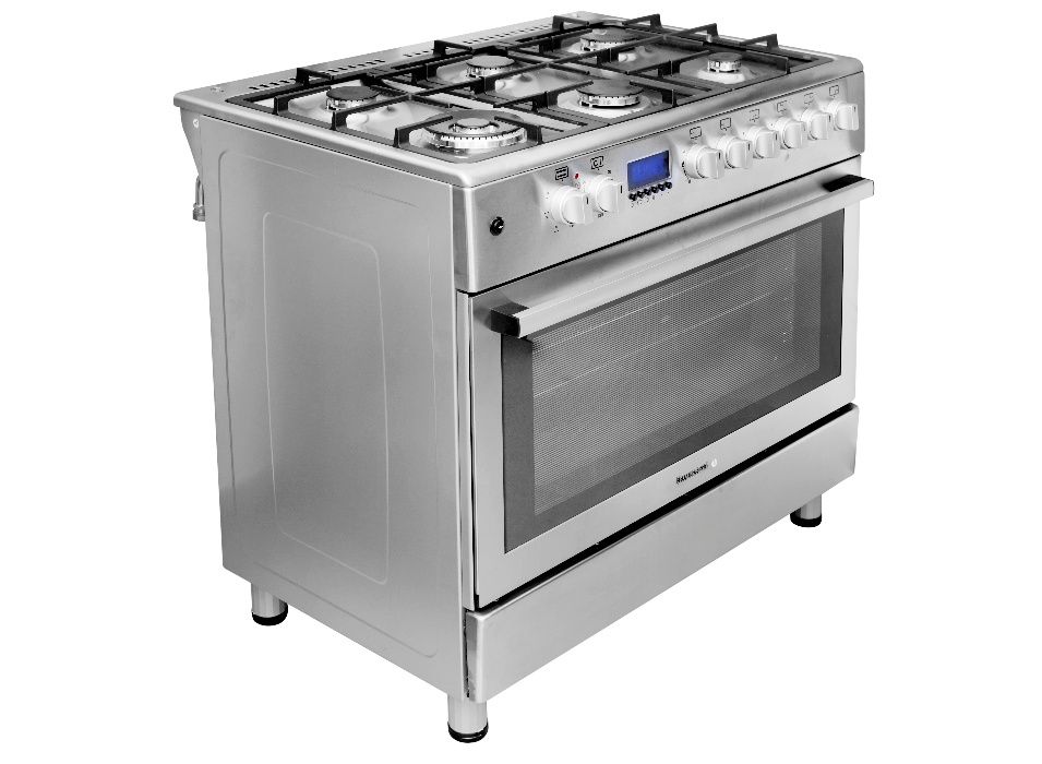 Profesjonalna kuchnia kuchenka gazowo-elektryczna 6-palnikowa 90cm