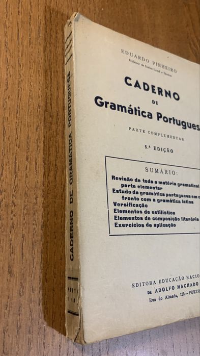 Caderno de Gramática Portuguesa – Eduardo Pinheiro