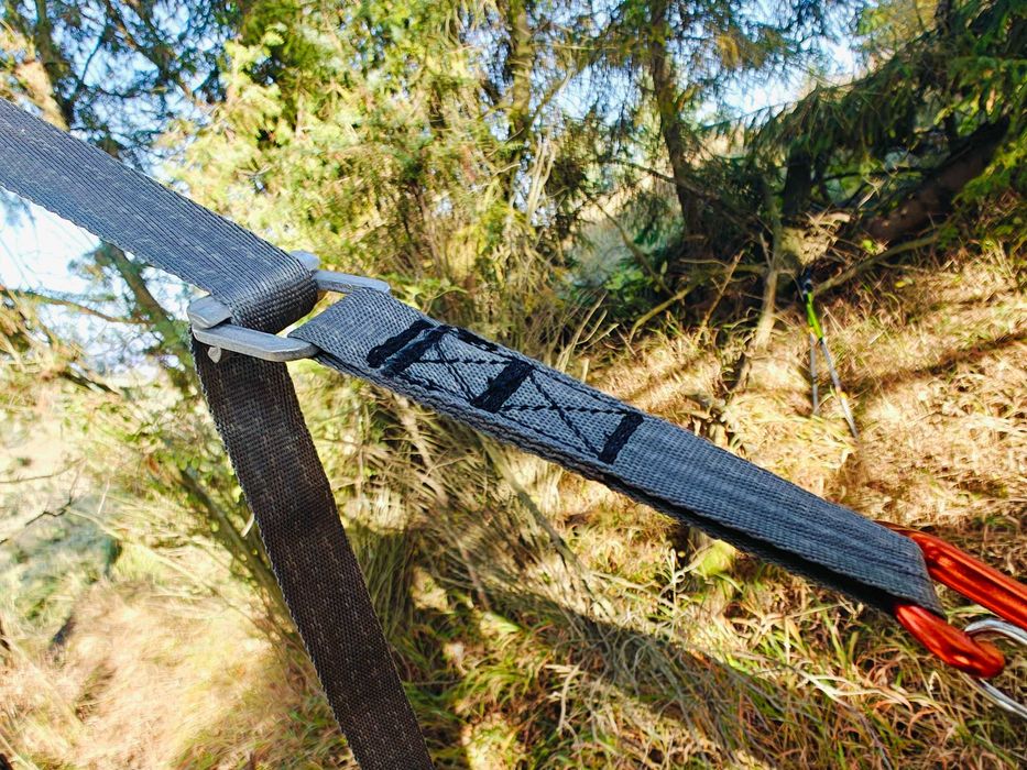 Taśmy do hamaka, zawieszenie taśmowe (zamiast whoopie sling)