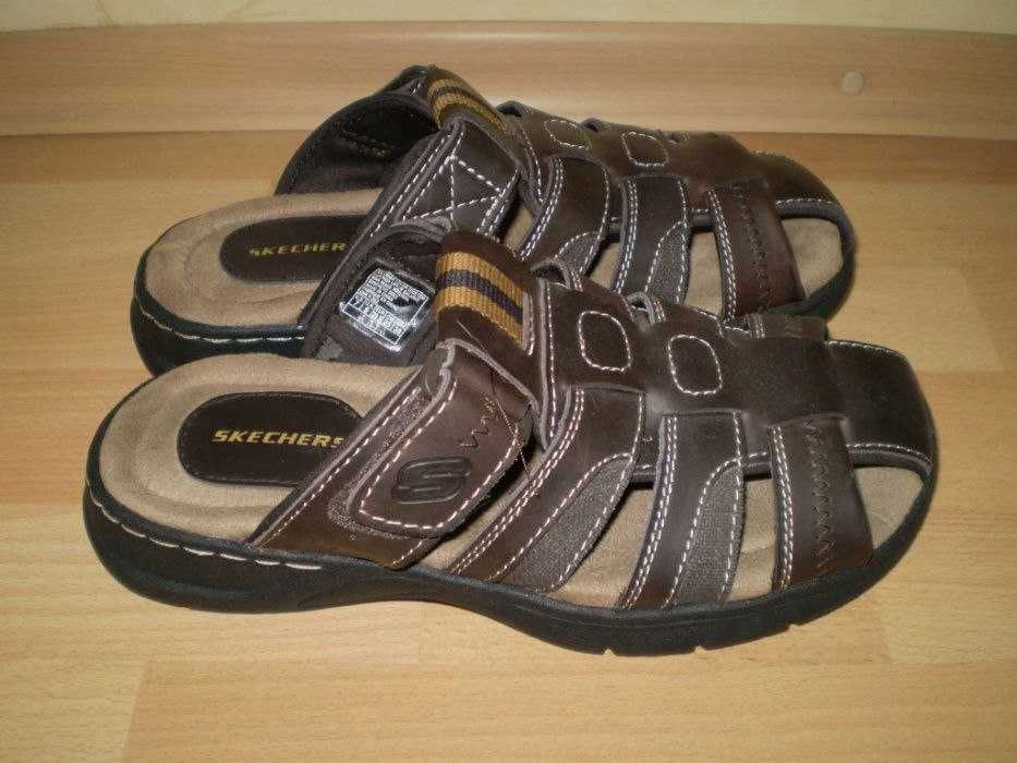 Мужские кожаные сандалии-шлепанцы SKECHERS STORCH RAMZI Америка.