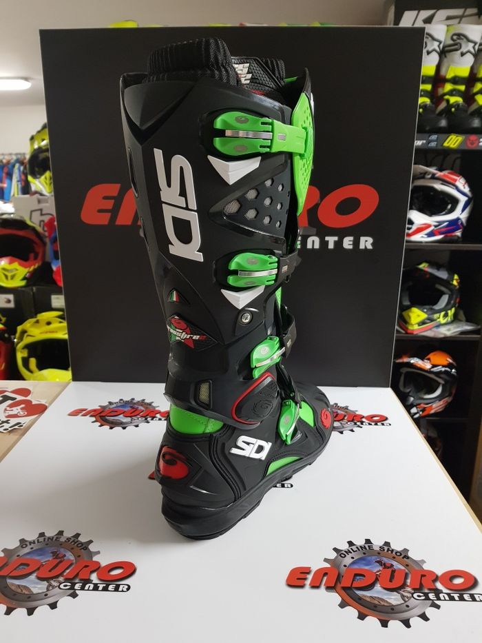 Botas Sidi Crossfire SRS 2 - Verde/Preto - Novas Tam. 42