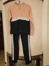 Spodnie dresowe i bluza z kapturem dla dziewczynki w rozmiarze 158