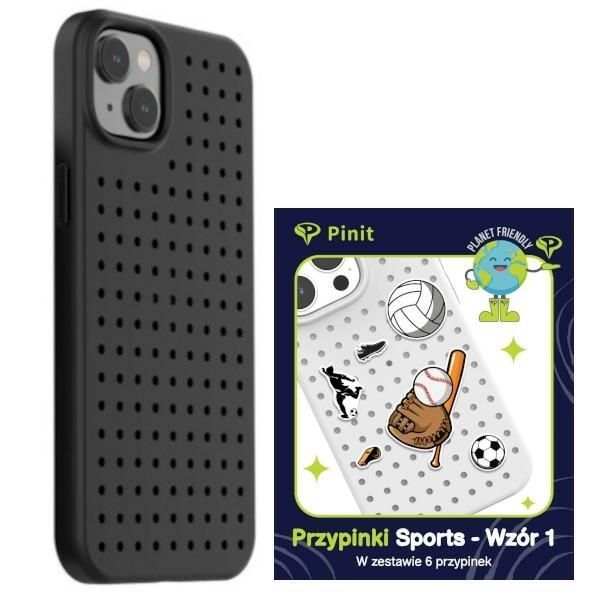 Etui Pinit Dynamic + Sports Pin do iPhone 14 Plus / 15 Plus - Czarny